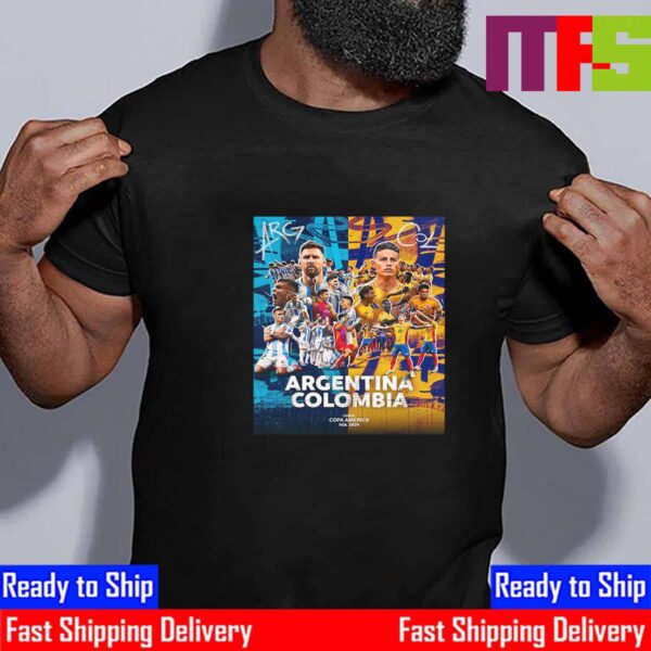 The Grand Final Of The Conmebol Copa America USA 2024 Is Set Argentina Vs Colombia Classic T-Shirt