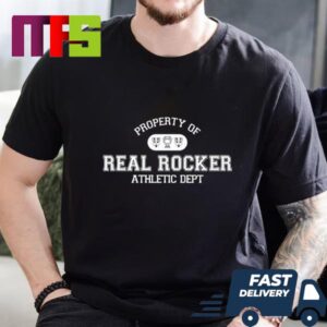 The Home Team Property Of Real Rocker Athletic Dept Essential T-Shirt