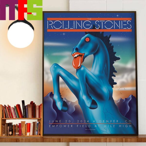 The Rolling Stones The Stones Tour 24 Play At Empower Field At Mile High Denver CO June 20th 2024 Decor Wall Art Poster Canvas