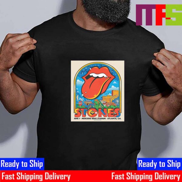 The Rolling Stones The Stones Tour 24 Play At Mercedes Benz Stadium Atlanta GA June 7th 2024 Essential T-Shirt