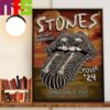 The Rolling Stones The Stones Tour 24 Play At State Farm Stadium Glendale AZ May 7th 2024 Decor Wall Art Poster Canvas