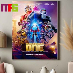 Transformers One Only In Theaters On September 20th 2024 Origin Story Of Optimus Prime And Megatron Home Decor Poster Canvas