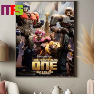 Transformers One Origin Story Of Optimus Prime And Megatron The Fate Of Cybertron Forever Only In Theaters Home Decor Poster Canvas