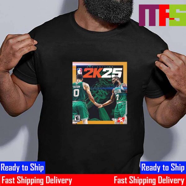 Two Stars Of Boston Celtics Jayson Tatum And Jaylen Brown Are NBA 2K25 Duo Edition On Cover Stars Classic T-Shirt