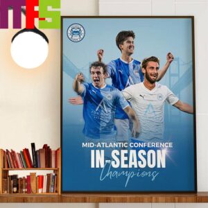 Up The Blues Annapolis Blues Back To Back Mid-Atlantic Conference In-Season Champions Wall Decor Poster Canvas