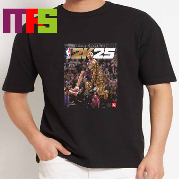 Vince Carter On NBA 2K25 Hall Of Fame Edition Cover Athlete Ball Over Everything Classic T-Shirt