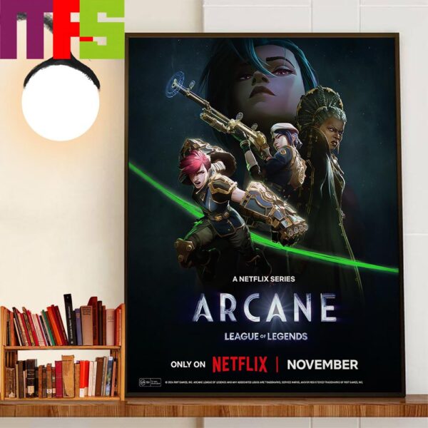 A Netflix Series Arcane Season 2 League Of Legends Official Poster Home Decor Poster Canvas