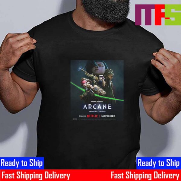 A Netflix Series Arcane Season 2 League Of Legends Official Poster Unisex T-Shirt