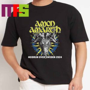 Amon Amarth The Heidrun Over Sweden 2024 Tour Umea Uppsala Huskvarna Gothenburg Unisex T-Shirt Amon Amarth The Heidrun Over Sweden 2024 Tour Umea Uppsala Huskvarna Gothenburg Unisex T-Shirt