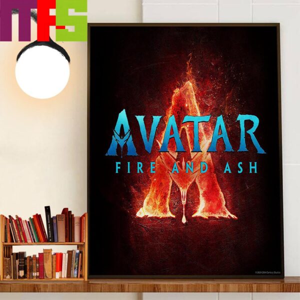 Avatar 3 Avatar Fire And Ash Official Logo Home Decor Poster Canvas