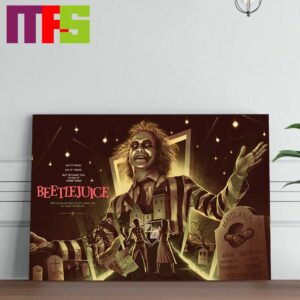 Beetlejuice Beetlejuice Horror Comedy Film 2024 Release In Theaters September Home Decor Poster Canvas