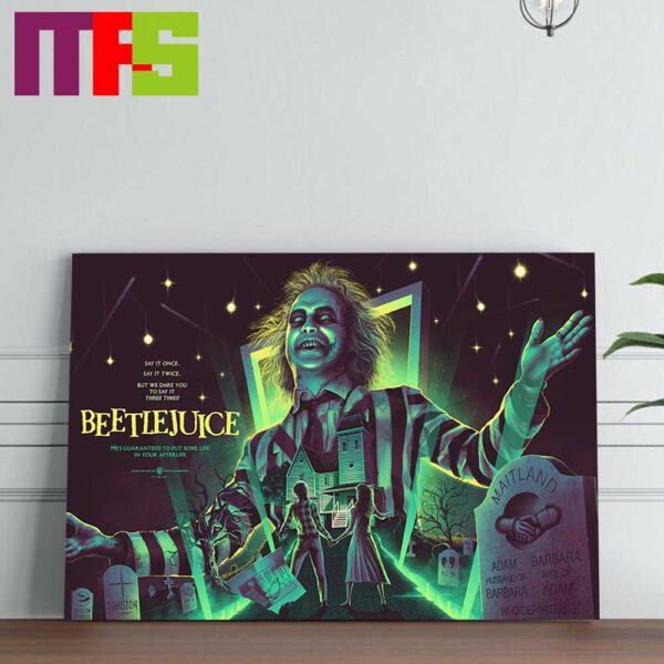 Beetlejuice Beetlejuice Horror Comedy Film 2024 Release On September Home Decor Poster Canvas