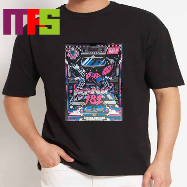 Blink-182 At Target Center Little Caesars Arena Detroit MI 2024 One More Time Tour On August 13th Unisex T-Shirt