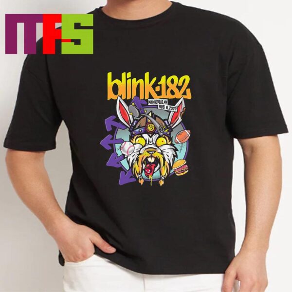 Blink-182 At Target Center Minneapolis MN One More Time Tour On August 6th 2024 Unisex T-Shirt