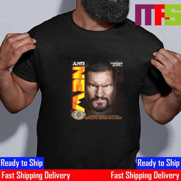 Bron Breakker And New Intercontinental Champion At WWE SummerSlam Cleveland Essential T-Shirt