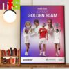 Career Golden Slam Novak Djokovic Paris 2024 Olympic Gold Medallist Home Decor Wall Art Poster Canvas