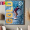 Congrats To Simone Biles Win Gold Medal Gymnastics Women All Around At Paris Olympics 2024 Signature Home Decor Poster Canvas