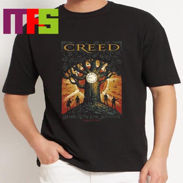 Creed In Holmdel New Jersey PNC Bank Arts Center 2024 On August 7th Unisex T-Shirt