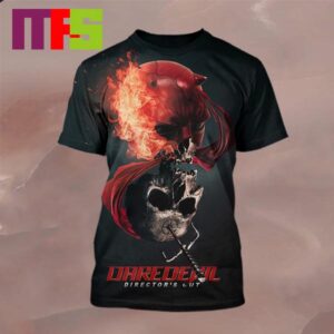 Dare Devil Marvel Studios Directors Cut Skull All Over Print Shirt