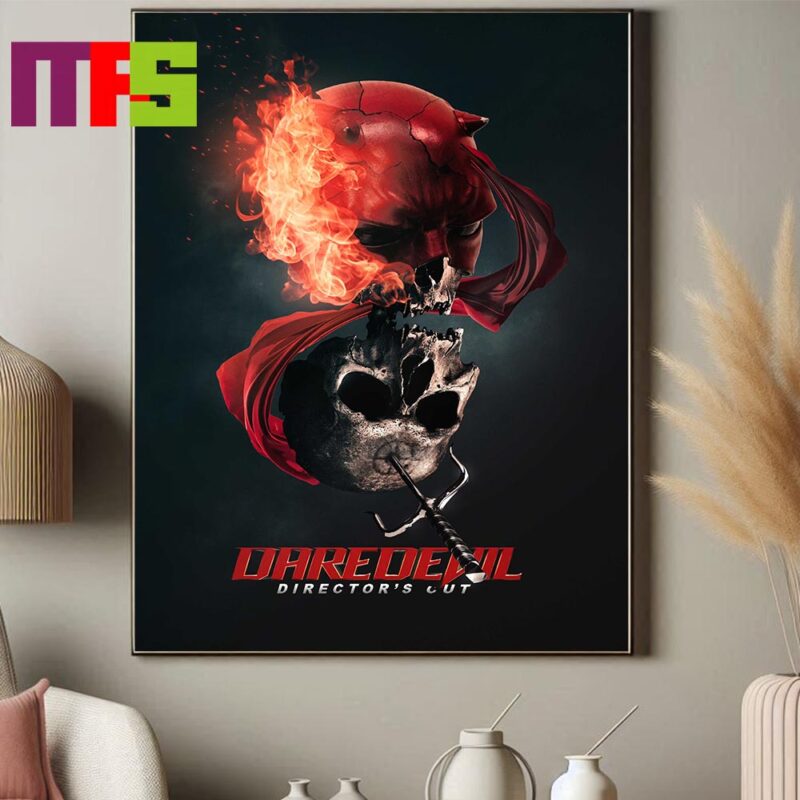 Dare Devil Marvel Studios Directors Cut Skull Home Decor Poster Canvas ...