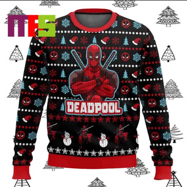 Deadpool X Wolverine Ugly Christmas Sweater