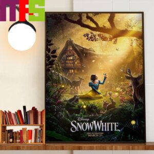 Disney Snow White 2025 Official Teaser Poster Home Decor Poster Canvas