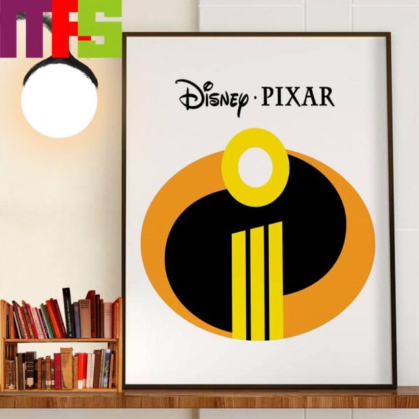 Disney x Pixar The Incredibles III Official Logo Home Decor Poster Canvas