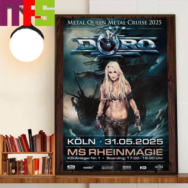 Doro At Metal Queen Metal Cruise 2025 In Germany Home Decor Poster Canvas