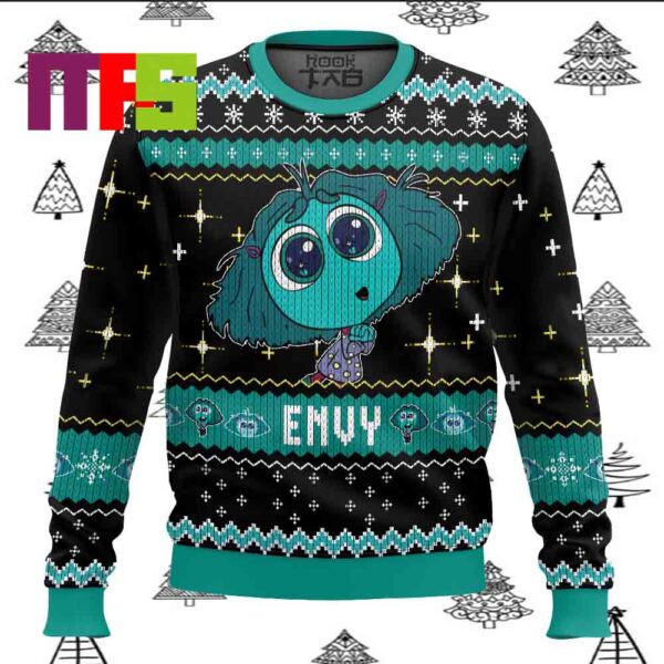 Envy Inside Out Character Ugly Sweater