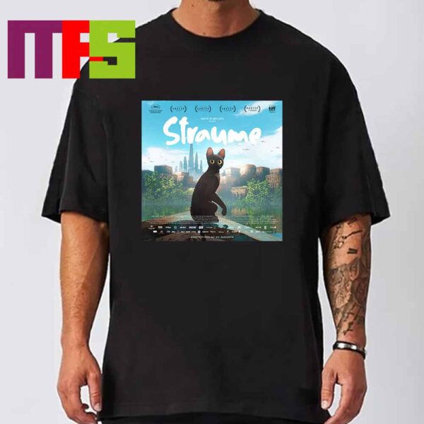 First Poster Flow Film Straume 2024 Release On August 29th By Gints Zilbalodis Unisex T-Shirt