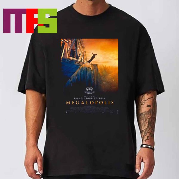 First Poster Megalopolis Movie 2024 By Francis Ford Coppola Starring Adam Driver Aubrey Plaza Classic T-Shirt