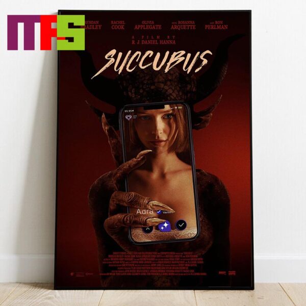 First Poster Succubus Movie Horror Thriller Starring Ron Perlman Rosanna Arquette And Rachel Cook Home Decor Poster Canvas