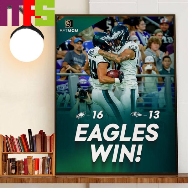 Fly Eagles Fly Philadelphia Eagles 1st Win Of The Preseason Home Decor Poster Canvas