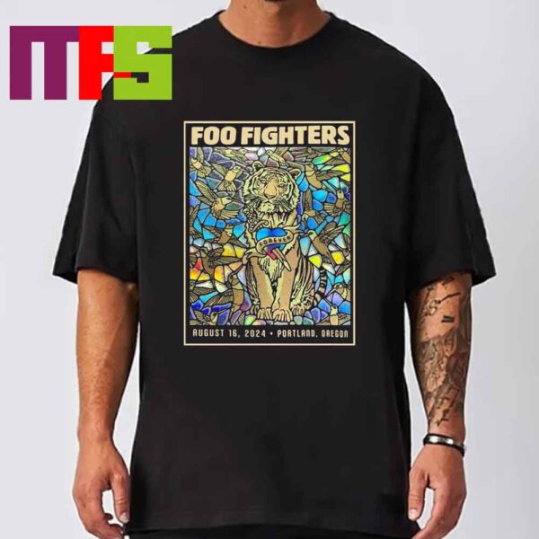 Foo Fighters At Providence Park In Portland Oregon 2024 Everything Or Nothing At All Tour On August 16th Holographic Unisex T-Shirt