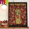 Foo Fighters Everything Or Nothing At All Tour At T-Mobile Park Seattle WA August 18th 2024 Wall Decor Poster Canvas