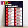 Fomula 1 Fomula 2 Fomula 3 All Race Schedule Calendars 2025 F1 F2 F3 Home Decor Poster Canvas