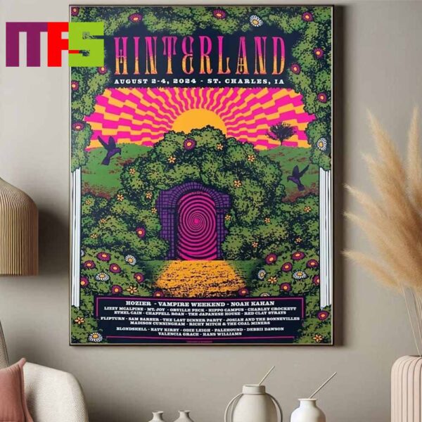 Hinterland Music Festival Saint Charles 2024 From August 2-4 Home Decor Poster Canvas