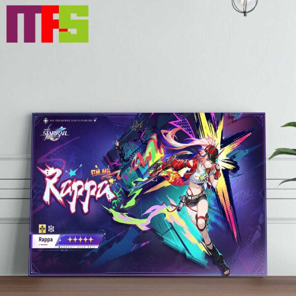 Honkai Star Rail Rappa Extraterrestrial Satellite Communication Home Decor Poster Canvas