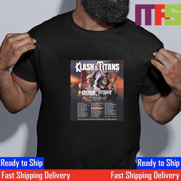 Hordes Klash Of The Titans 2024 North America Tour With Testament And Kreator Unisex T-Shirt