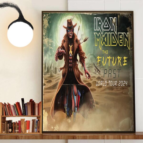 Iron Maiden The Future Past World Tour 2024 Kicks Off On September 1st In Perth Australia Wall Decor Poster Canvas