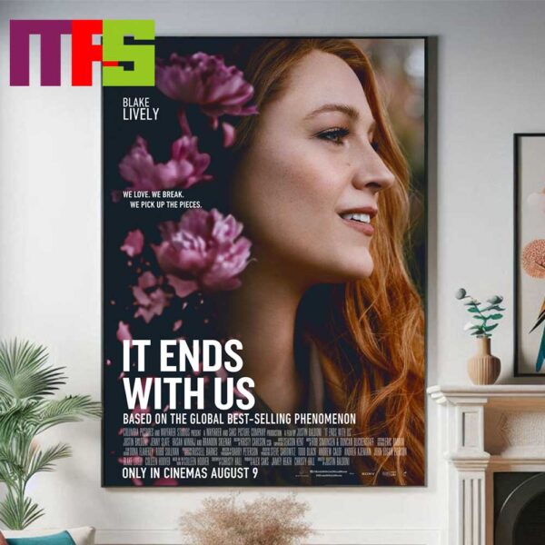 It Ends With Us Movie 2024 Stars Blake Lively Original Poster Home Decor Canvas