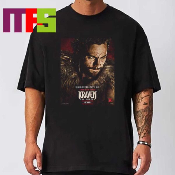 Kraven The Hunter Marvel Studios Star Aaron Taylor Johnson On December 2024 Classic T-Shrit