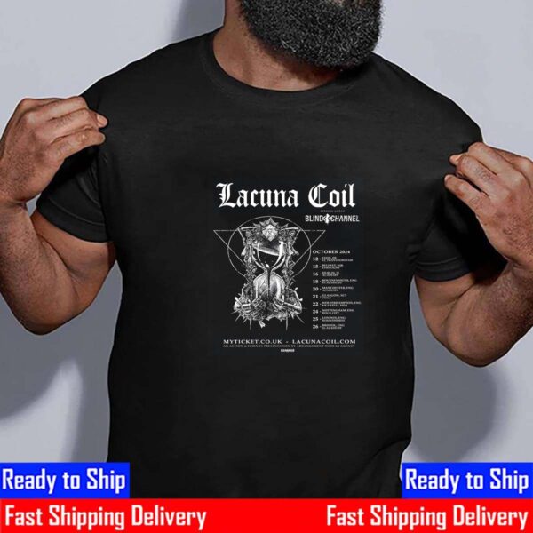 Lacuna Coil With Special Guest Blind Channel October 2024 Shirt