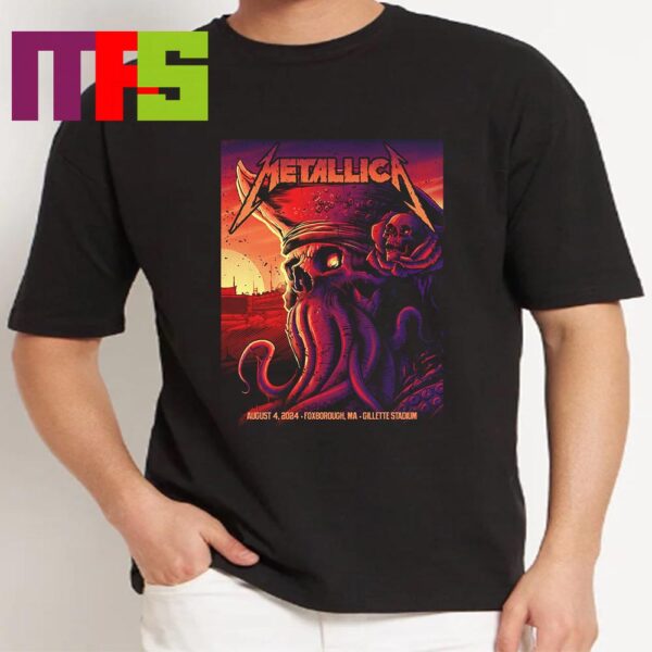 Metallica Day 2 Foxborough MA At Gillette Stadium M72 World Tour On August 4th 2024 Essential T-Shirt