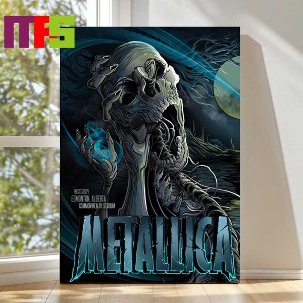 Metallica In Edmonton Alberta 2024 Canada At Commonwealth Stadium M72 World Tour North America On August 23 Home Decor Poster Canvas