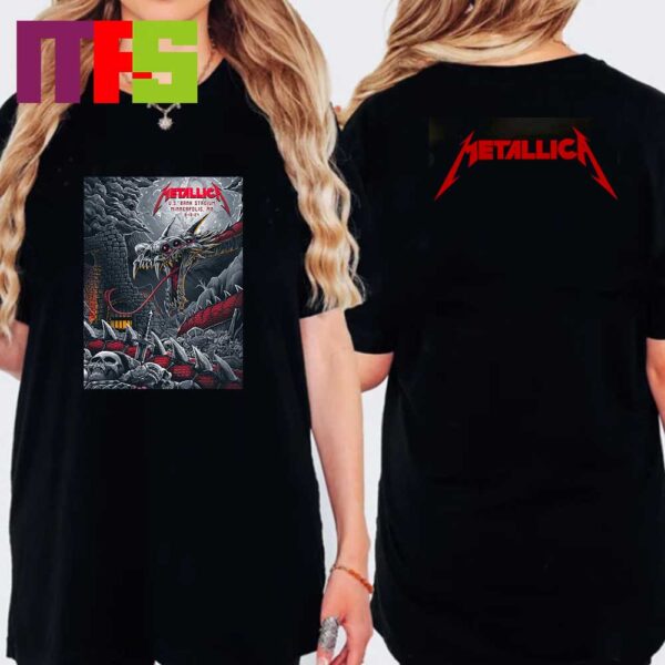 Metallica In Minneapolis MN At US Bank Stadium Day 2 2024 On August 16th M72 World Tour North America Unsiex T Shirt