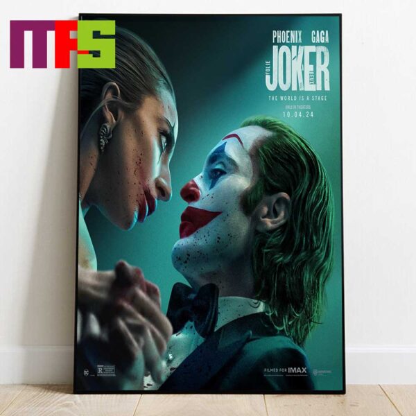 New Poster Joker 2 Lady Gaga And Joaquin Phoenix In Theaters On October 4th 2024 Home Decor Poster Canvas