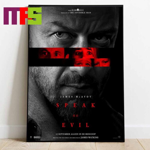 New Poster Speak No Evil On September 12 Starring James McAvoy Mackenzie Davis And Scoot McNairy Home Decor Poster Canvas