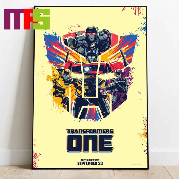 New Poster Transformers One The Origin Story Only In Theaters September 20th Home Decor Poster Canvas