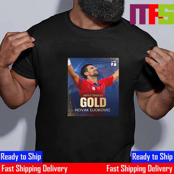 Novak Djokovic Defeats Carlos Alcaraz To Win The First Olympic Gold Medal Essential T-Shirt